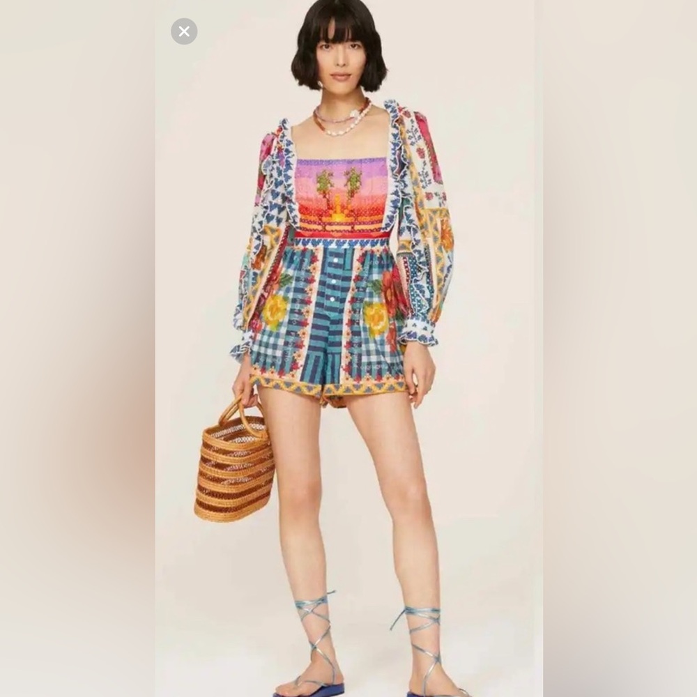 Farm Rio Summer Stitches Romper
